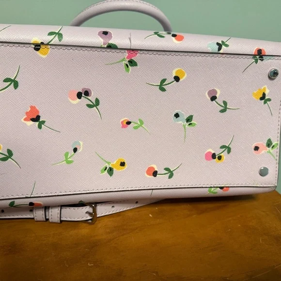 Kate Spade Lavender Floral Satchel - Picture 7 of 16